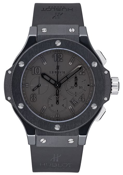 montre hublot bracelet caoutchouc|Hublot Big Bang « All Black » 44 mm 301 cx.134 .r .